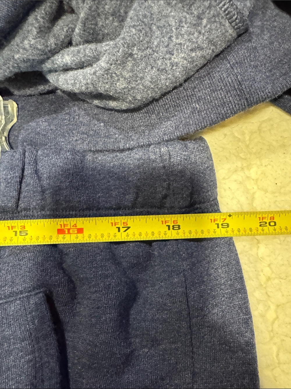 PINK Victoria's Secret Heather Navy Pullover Hoodie with White Trim Logo and - Picture 6 of 8
